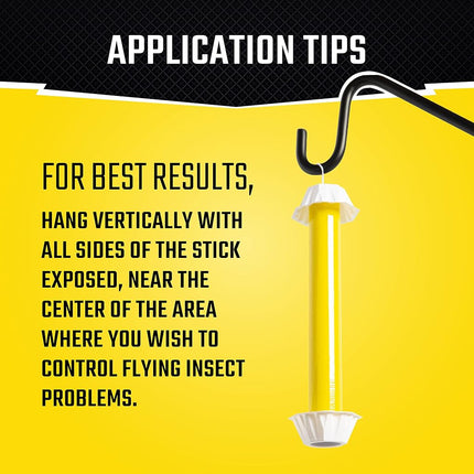 Black Flag Fly Stick Insect Trap, 6-Pack
