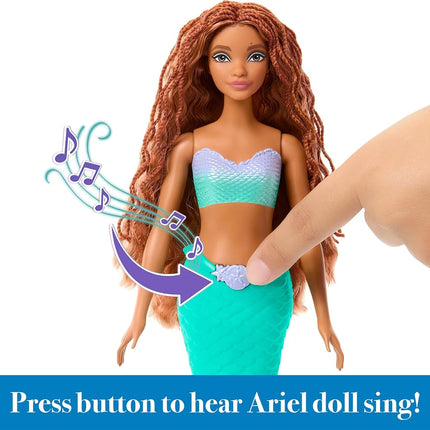 Disney The Little Mermaid Sing and Dream Ariel Fashion Doll with Signature Tail, Toys Inspired by the Movie, HMX22
