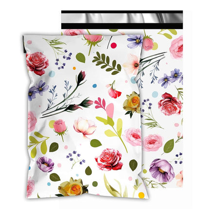 Poly Mailers 12x15.5 Inch, 50 Pack, Flower Self-Se
