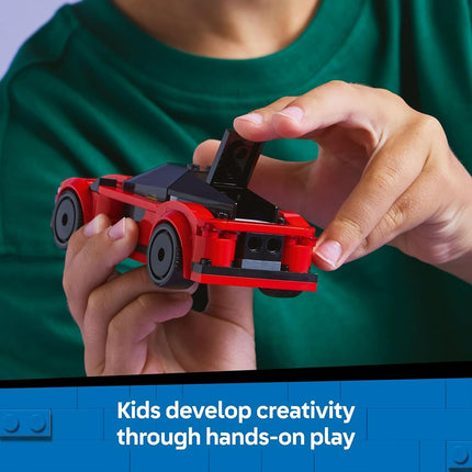 LEGO City Red Sports Car Toy - Race Car Toys for 5+ Year Old Boys & Girls - Educational Gifts for Birthdays & Holidays - Includes a Driver Minifigure & Accessories - 60448