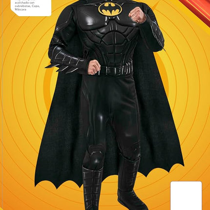Rubies Men's DC Comics Flash The Movie Batman (Keaton) Deluxe Costume, As Shown, Large