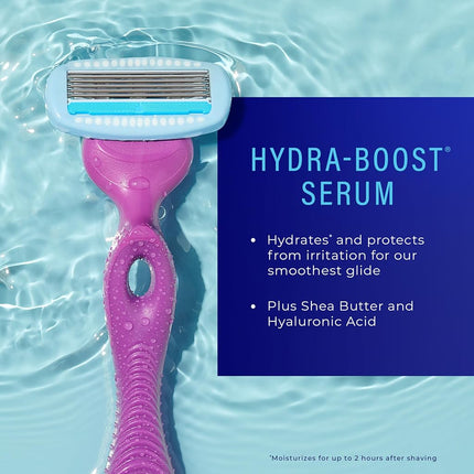 Schick Hydro Silk Hang-In Shower Razor Blade Refills for Women, 6 Count