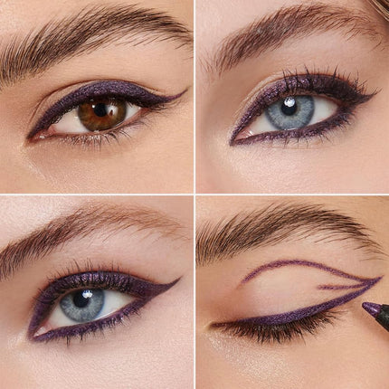 Wonderskin Eyeliner Pencil, 1440 Longwear Purple Eyeliner Pencil - Waterproof, Sharpenable & Smudge Proof (Eggplant)