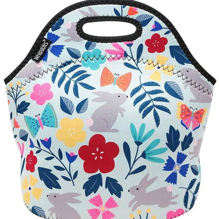 Wrapables® Insulated Neoprene Lunch Bag, Floral Ra