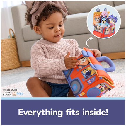 GUND Bluey 5-Piece Plush Playset, Official Bluey Stuffed Animals and Sensory Toys for Babies and Toddlers, 7”