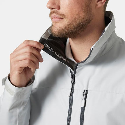 Helly Hansen Men's Crew Midlayer Jacket, Grey Fog 2.0, XL