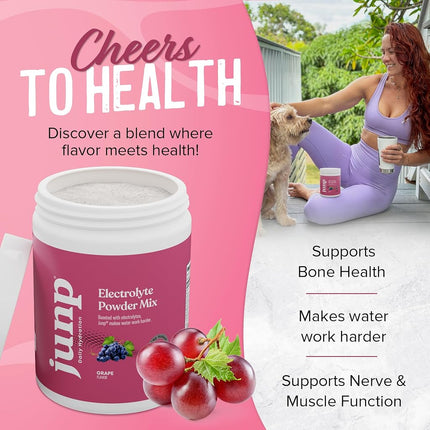 JUNP Hydration Electrolyte Powder (90 Servings, Grape)
