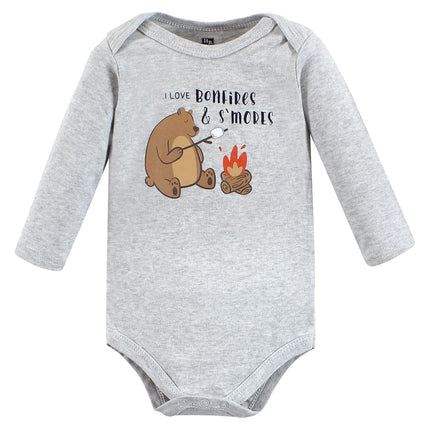 Hudson Baby mamelucos de manga larga de algodón unisex para bebé, animales de campamento, 9-12 meses