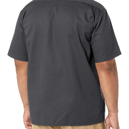 Dickies Men's Short Sleeved Workwear Shirt, Grey (Charcoal Grey), S UK