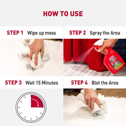 Nature’s Miracle Advanced Cat Stain And Odour Eliminator, Sunny Lemon Scent, 946ml, Severe Mess Enzymatic Formula, Pet Urine Destroyer, Multi-Surface Cleaner - Use On Carpet & Furniture, Trigger Spray