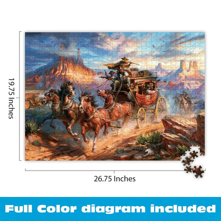 Buffalo Games - Blend COTA - Wild Wild West - 1000 Piece Jigsaw Puzzle for Adults - Challenging Puzzle Perfect for Game Nights - Finished Size is
