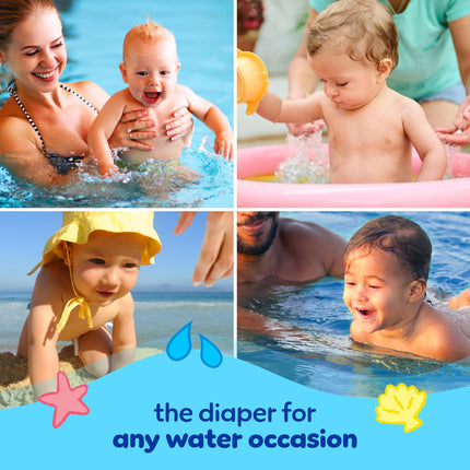 Swim Diapers Size 4 (20-33 lb), 18 Count - Pampers Splashers Disposable Swim Pants, Medium