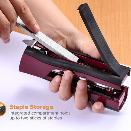 Bostitch Office B210R-PINK Bostitch Ascend 3 in 1 Stapler with Integrated Remover & Staple Storage, Pink (B210-PINK)