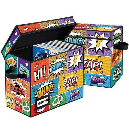 YNSZAS 2 Pack Comic Book Storage, Comic Book Box, 