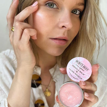 Burt's Bees Lip Balm, Multi-purpose Hydrating Balm Tin For Lips, Face, Cuticles, Body & Hair Flyaways, Goodness Glows Miracle Balm, 17g