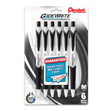 Pentel GlideWrite Ballpoint Pen with TechniFlo Ink