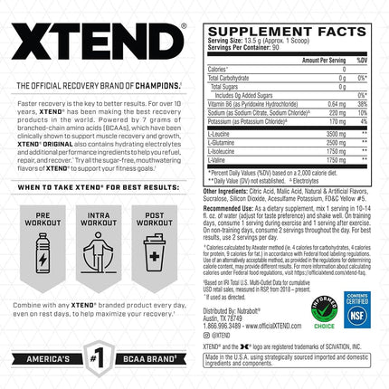 Scivation Xtend BCAA Powder, Branched Chain Amino Acids, BCAAs, Pineapple, 90 Servings