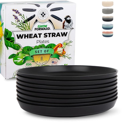 Grow Forward Premium Wheat Straw Plates - 10 Inch 