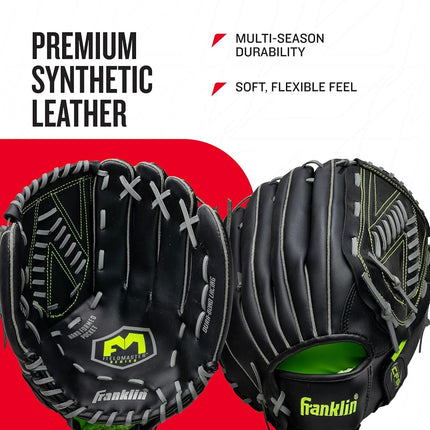Franklin Sports Field Master Midnight Series Baseball Glove-Right Handed Thrower