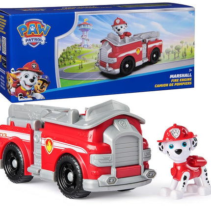 Paw Patrol, Marshall’s Firetruck, Toy Vehicle with Collectible Action Figure, Sustainably Minded Kids Toys for Boys & Girls Ages 3 and Up
