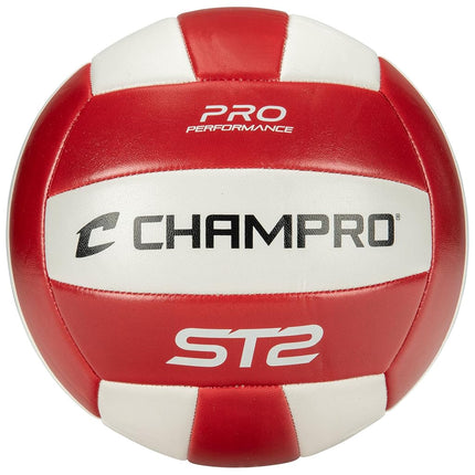 Champro ST2 Indoor/Outdoor Volleyball, Scarlet
