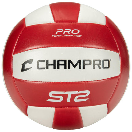 Champro ST2 Indoor/Outdoor Volleyball, Scarlet