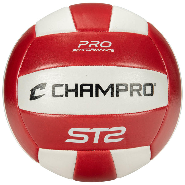Champro ST2 Indoor/Outdoor Volleyball, Scarlet