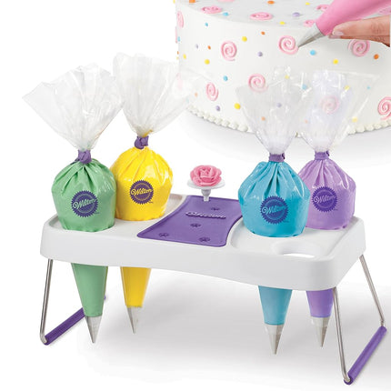 Wilton Cake Decorating Icing Bag Stand with 6 Cavity
