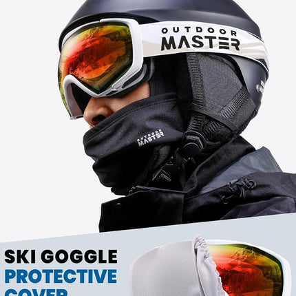 OutdoorMaster Ski Goggles with Cover Snowboard Snow Goggles OTG Anti-Fog for Men Women
