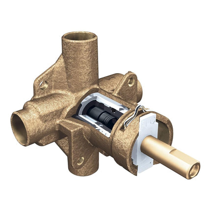 Moen 2520 M-Pact Posi-Temp Pressure Balancing Shower Rough-in Valve 1/2-Inch CC Connection, or Unfinished, 0.5