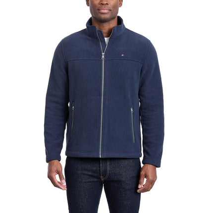 Tommy Hilfiger Men's Classic Zip Front Polar Fleece Jacket, X-Large Tall, XS
