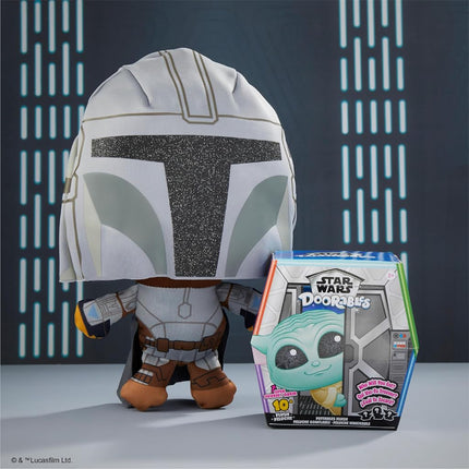 Star Wars™ Doorables Puffables Plush – Star Wars: The Mandalorian™, 10-inch Squishy Plush Featuring Glitter Eyes, Styles May Vary, Kids Toys for Ages 3 Up, Gifts and Presents
