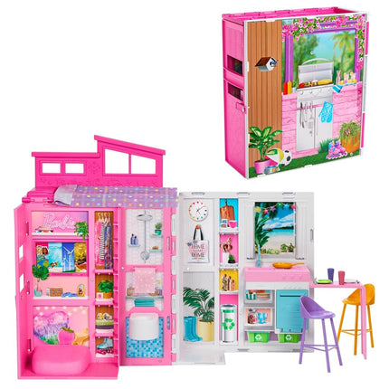 Barbie Dollhouse Playset, Getaway House with Acces