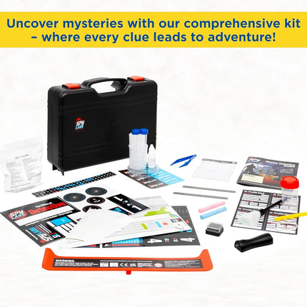 Spy Labs Master Detective Toolkit V2 | Forensic Science Kit | Gather & Document Evidence, Play | Fingerprints, Footprints, Tire Tracks | 32-Page Experiment Storybook, Age 8+