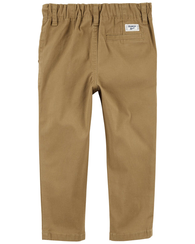 OshKosh B'Gosh Pantalon Chino Extensible Coupe Slim pour Enfant Mixte, Kaki Foncé, 12 Mois