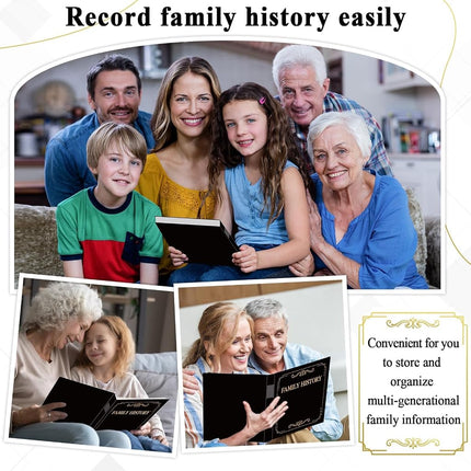 Family History Binder 3 Ring 60 Families Group Sheets 8th Generation 16 Sheets Genealogy Binder Dividers Family Tree Chart Genealogy Organizer Supplies with Pen Loop PVC Pocket for Families History