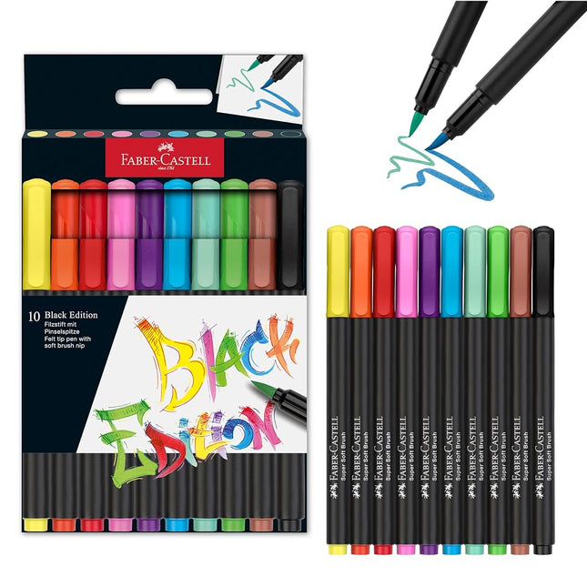 Faber-Castell Brush Pens Black Edition - Cardboard