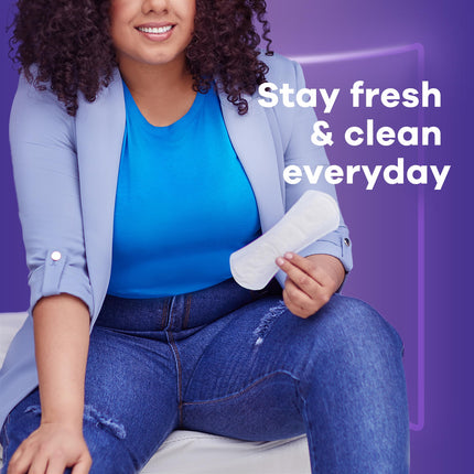 Always, Toallas Higiénicas Diarias Xtra Protection de Anti-Bunch para Mujeres, Largas, 116 Unidades en Total (4 Paquetes de 29 Unidades)