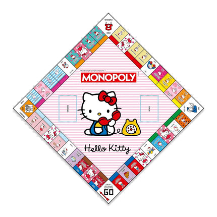 Winning Moves Monopoly Hello Kitty Board Game for 2 Players, Ages 6+