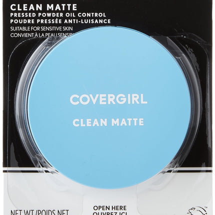 COVERGIRL Clean Matte Pressed Powder, 1 Container 