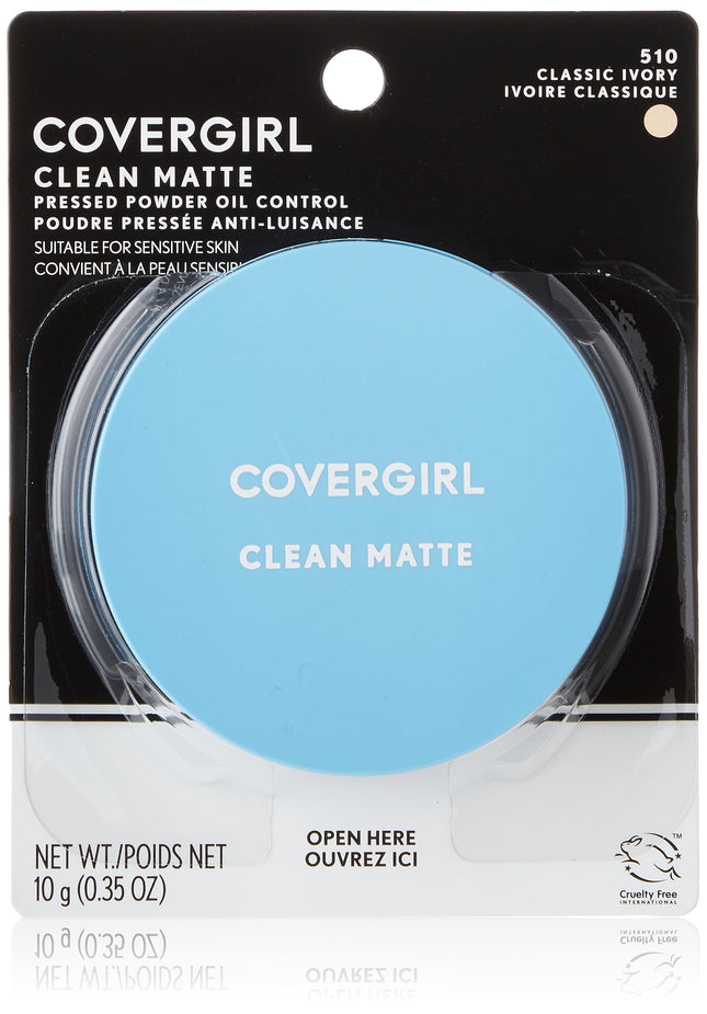 COVERGIRL Clean Matte Pressed Powder, 1 Container 