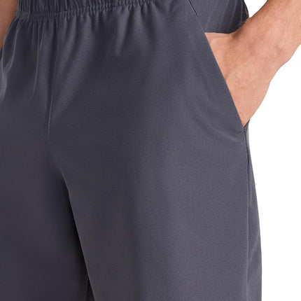 Reebok Apparel Men's Jumpstart 8” Short, Standard Fit, Lightweight Poly Fabric, Ebony, Small