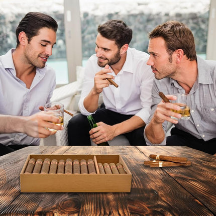 Bandeja para puros Mantello Cigars de cedro español - Divisor ajustable, apta para humidores grandes, para humidor o vestidor 12.5" x 7.5" x 2.25"
