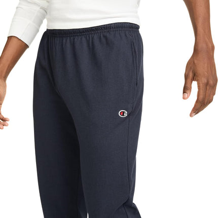 Champion Men's Joggers, Lightweight Athletic Pants, Cotton Sweatpants, 31-36" (Big & Tall) Track, Navy C Patch Logo, 3X-Large