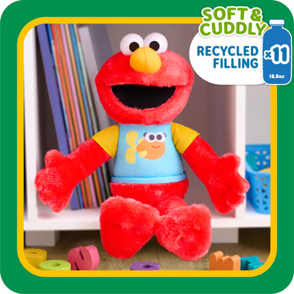 Just Play Sesame Street 33 cm Sing-Along Plush Elmo with Lights and Sounds, Super Soft and Cuddly, Children's Toy for Children from 18 Months
