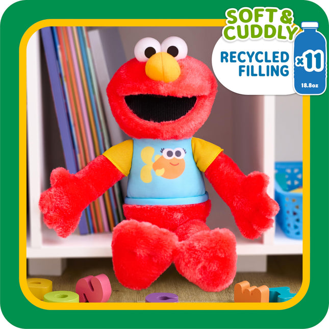Just Play Sesame Street 33 cm Sing-Along Plush Elmo with Lights and Sounds, Super Soft and Cuddly, Children's Toy for Children from 18 Months