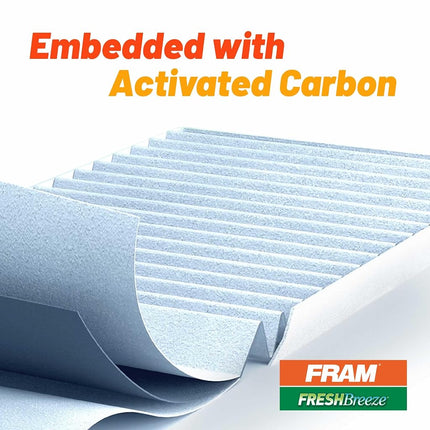 FRAM Fresh Breeze Cabin Air Filter with Arm & Hammer Baking Soda, CF11172 for Select Nissan Vehicles