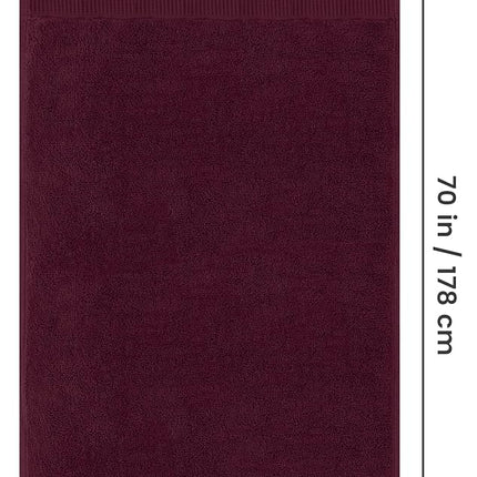 Utopia Towels - Luxurious Jumbo Bath Sheet (35 x 70 Inches, Biurgundy) - 600 GSM 100% Ring Spun Cotton Highly Absorbent and Quick Dry Extra Large Bath Towel - Super Soft Hotel Quality Towel (2-Pack)