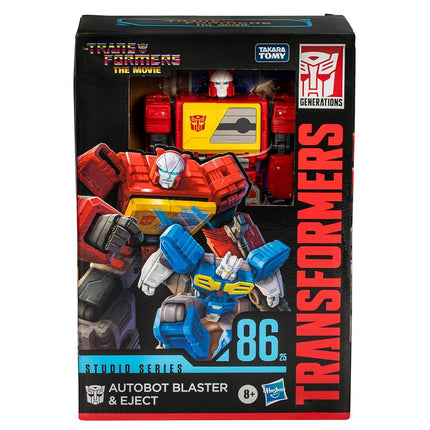 Transformers Toys Studio Series Voyager The Transformers: The Movie 86-25 Autobot Blaster & Eject, 6.5-inch Converting Action Figure, 8+