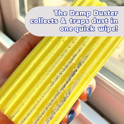 Scrub Daddy Damp Duster, Magical Dust Cleaning Sponge, Dusters for Cleaning, Venetian & Wooden Blinds Cleaner, Vents, Radiator, Skirting Boards, Mirrors, Dust Brush Tools, Home Gadgets, Light Pink